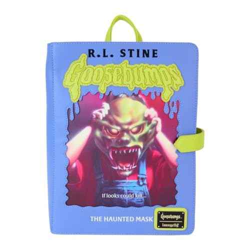 Loungefly Goosebumps The Haunted Mask Book Cover Glow Mini Backpack