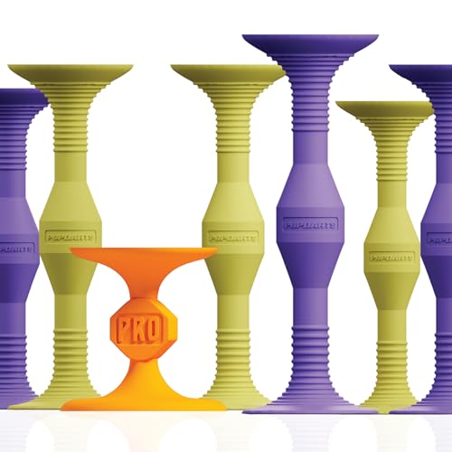 Popdarts Pro Pack Game Set (Purple and Yellow) - Indoor, Outdoor Suction Cup Throwing Game - Competition with a POP