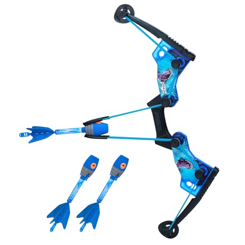 Blue Light-Up FireTek Bow and Arrows Archery Set for Outdoor Play, Ages 14+