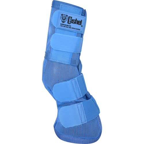 Horse Leg Guard Fly Boots - Blue, Set of Two, Durable Mesh Horse Boots (CASC-LG3)