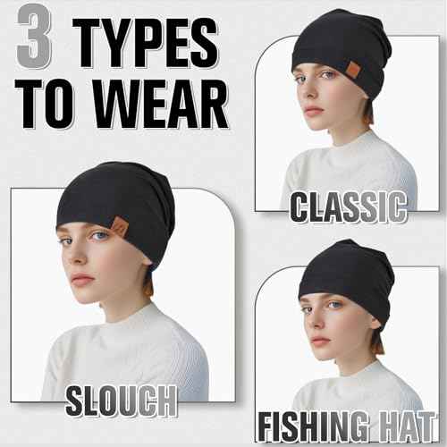 Beanie Cotton Soft and Skin Friendly Unisex Beanie Hat Beanies Hats Men Slouchy Beanie Hats for Women