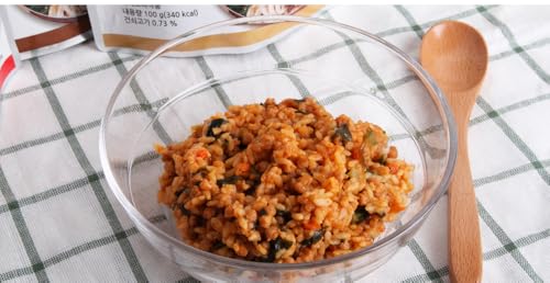 Easybab Korean Bibimbap Ready to Eat with Kimchi - 2 Pack, Includes Gochujang & Sesame Oil