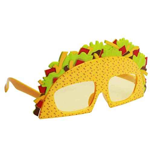 Sandwich Eyeglasses Novelty Funny Eye Glasses Sunglasses Eyewear for Adults Kids - Yellow