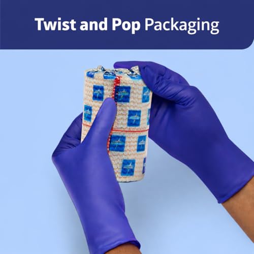 Non-Sterile Elastic Compression Bandages with Self-Closure, 3" x 5 yd, Pack of 10