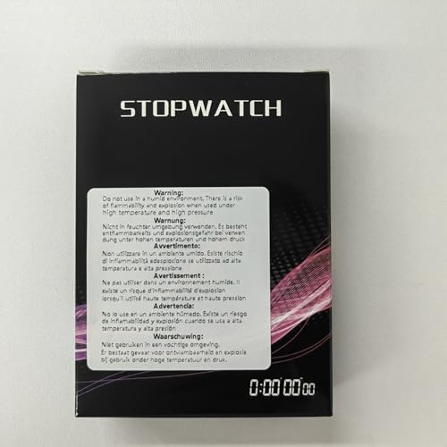 PULIVIA Stopwatch Timer with Countdown, Simple Operation Digital Stop Watch for Sports, Countdown-Alarm Button-Sound Changeable AAA Battery, Yellow