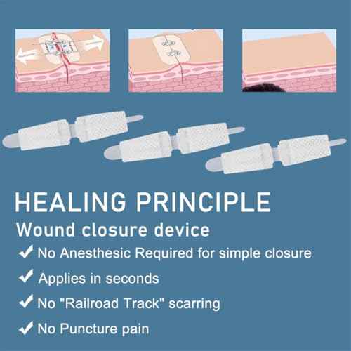 Wound Closure Strips 3PCS Butterfly Wound Closure Suture Strip Butterfly Bandages Butterfly Bandages Emergency Laceration Closure Kit for Lacerations Incisions Cuts