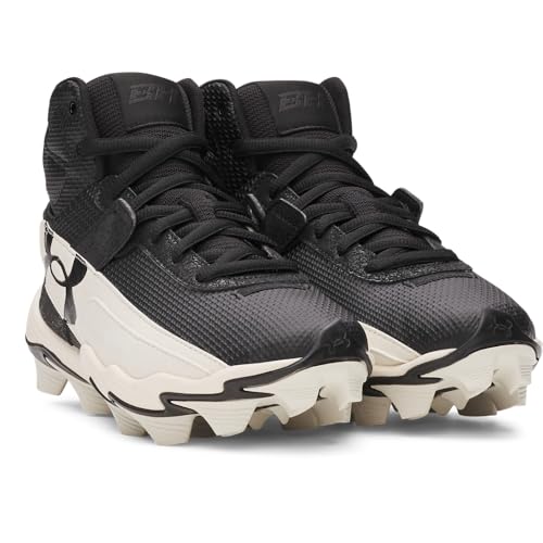 Under Armour Kids Harper 10 Jr RM Baseball Cleats - Big Kid Black+Stone