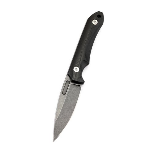 BUIPOS Tactical Fixed Blade Knife DC53 Steel G10 Handle Kydex Sheath Knives for Outdoor Camping Survival Hunting (G10 black handle black blade)