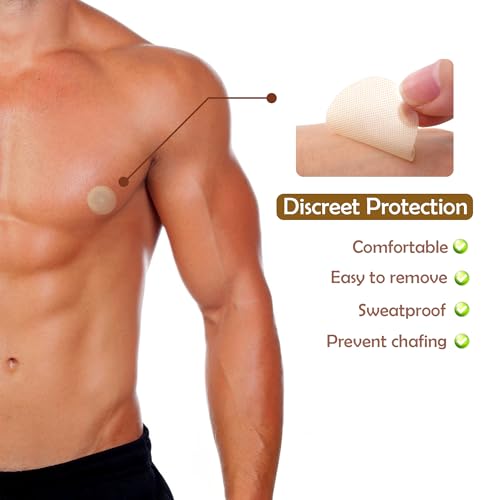 BlingKingdom 20 Pairs Men’s Nipple Covers for Running, Nipple Guard