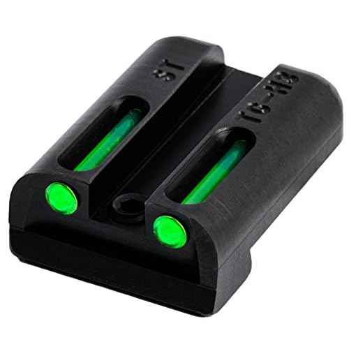 Truglo TFO Tritium & Fiber-Optic Handgun Sight, Durable Compact High-Visible Front & Rear Night Sight Set, Compatible with Sig Sauer Handguns