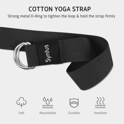 Yoga Block and Strap Set for Flexibility and Balance - Cork Support Kit