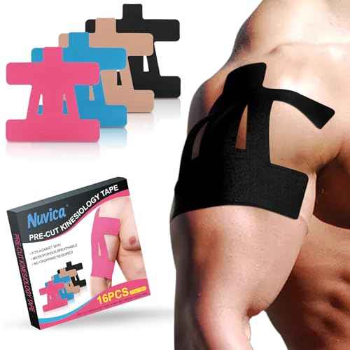 Kinesiology Tape for Shoulder Precut-16PCS,Shoulder Tape for Pain Relief-Waterproof and Breathable£¬Tape for Shoulder Support & Muscle