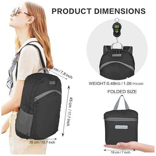 35L Foldable Waterproof Backpack For Outdoor Sports Travel Inside Wet Clothes Compartment Packable For Multiple