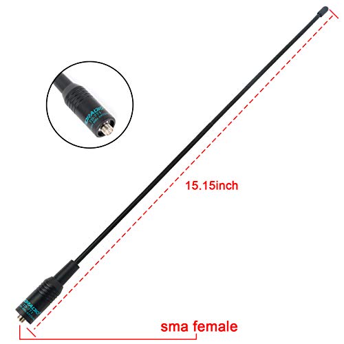 GMRS Radio Antenna 15.15 Inch 2 Pack - SMA Female, Long-Range Signal Boost