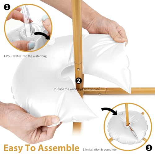 4 Pack Water Weights for Balloon Arch and Column Stand - Heavy Duty PVC