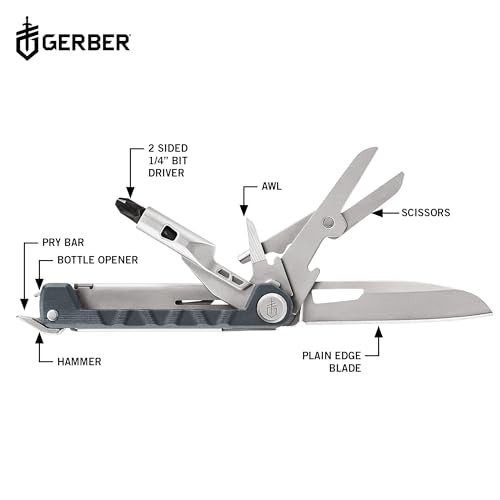 Gerber Armbar Drive 8-in-1 Multi-Tool Pocket Knife with Bottle Opener - Urban Blue