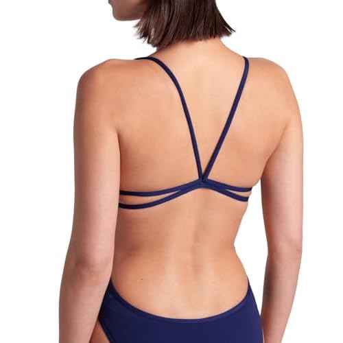 ARENA Performance Women's Team Solid Lace Back Swimsuit One Piece Bathing Suit