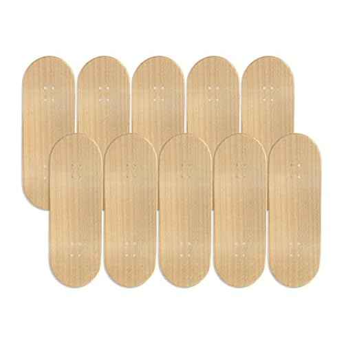 10PK Maker Series Maple Wooden Fingerboard Deck, Unbranded - 32mm x 97mm - Teak Tuning Fingerboards