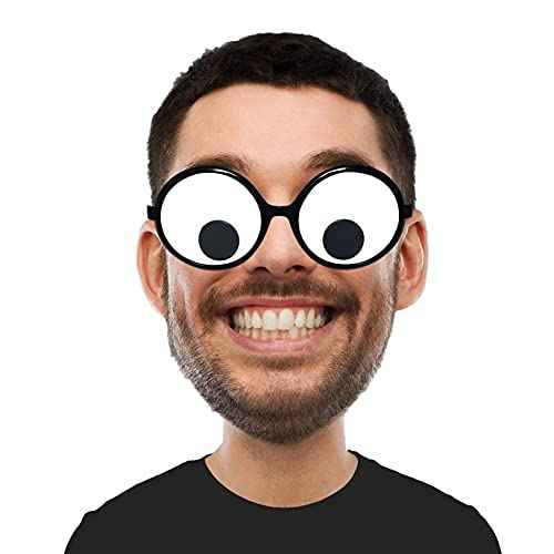 Googly Eyes Glasses Funny Shaking Costume Eye Glasses Novelty Shades Giant Googly Glasses for Adults Kids