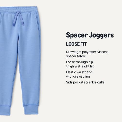 Girls' Active Loose-Fit Joggers - Small, Cornflower Blue