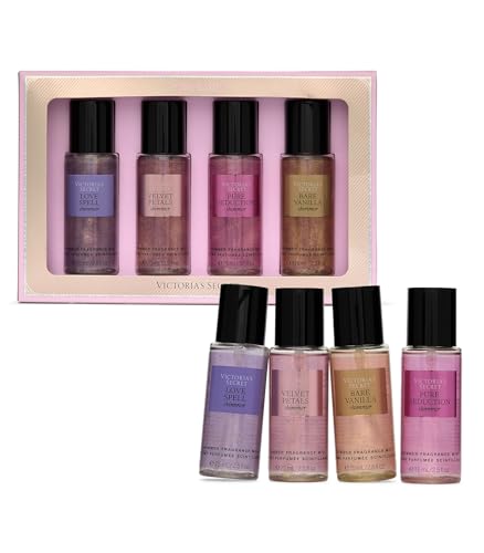 Victoria's Secret Fragrance Mist Collection 4-Piece Shimmer Mini Gift Set - Assorted Scent
