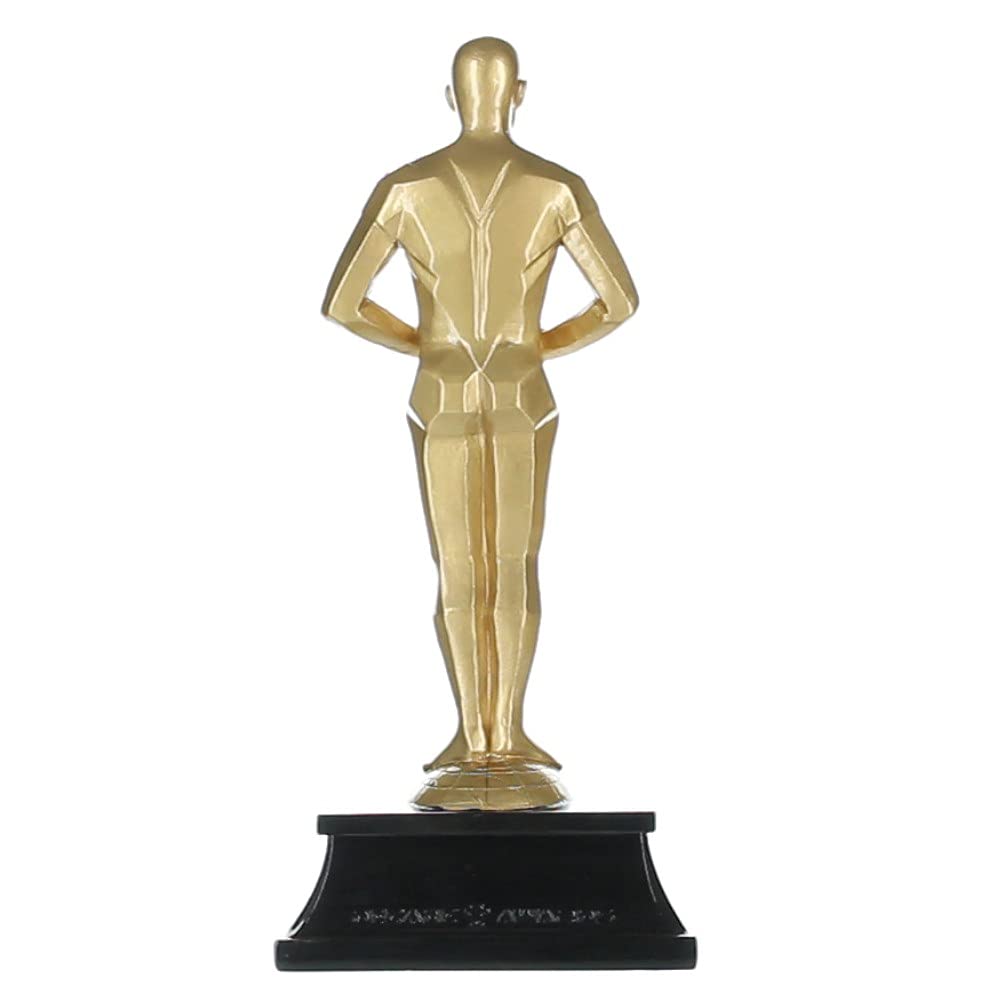 Decade Awards Male Achievement Trophy - Golden Achievement Award - Celebrate Success, Triumph and Victory in All Endeavors - Engraved Plate on Request (8 Inch Tall)
