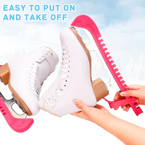Adjustable Ice Skate Guards for Kids and Adults - Black, Pink, Blue