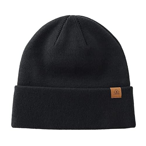 Home Prefer Mens Winter Hats Acrylic Knit Cuff Beanie Cap Warm Womens Beanie Hat
