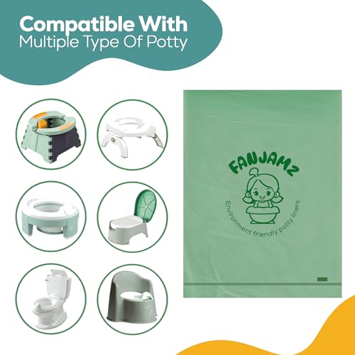 Leak-Proof Potty Bags for Portable Toilet - 80 Count, 5L Disposable Liners for Toddlers & Pets