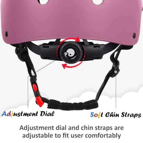 Kids Bike Helmet, Adjustable and Multi-Sport, from Toddler to Youth, 3 Sizes