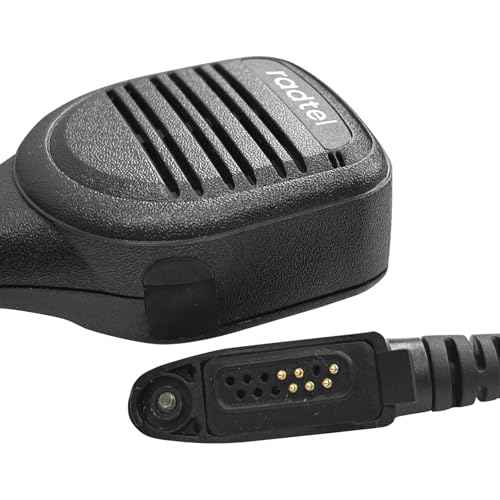 radtel Heavy Duty Waterproof Speaker Mic for RT-880 RT-880G RT-6D RT-6D PRO IRadio UV-98 Plus Radios, Noise-Cancelling Walkie Talkie Microphone