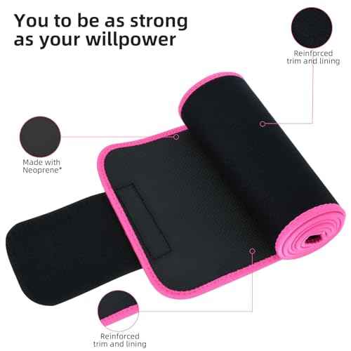 ZPP Waist Trainer for Women and Men, Neoprene Sweat Band Waist Trimmer Belt Slimming Stomach Wrap for Workout