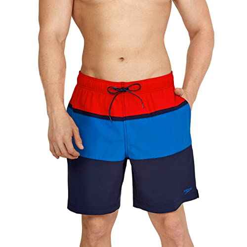 Speedo Men's Swim Trunk Mid Length Redondo Stripe