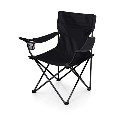 Portable Camping & Beach Chair with Carrying Bag - Black