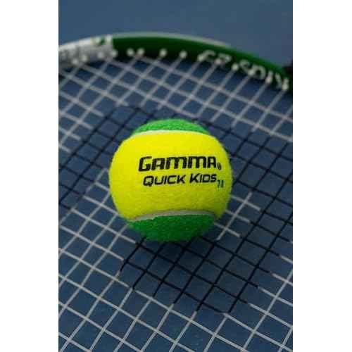 GAMMA Quick Kids 36, 60, & 78 Training Tennis Balls for Kids & Beginners, Low-Compression Core Reduces Speed & Bounce, Great for Tennis Practice, USTA & ITF Approved for Use in 10 & Under Tournaments