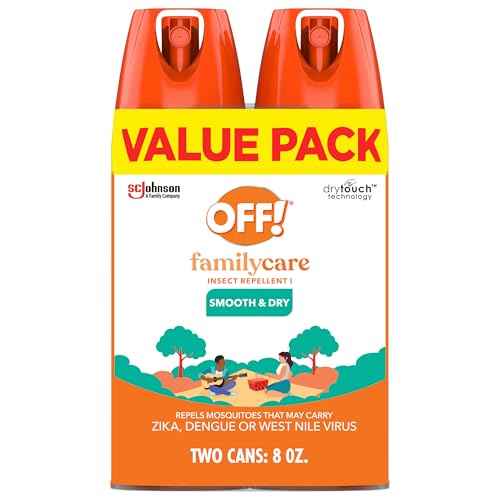 OFF! Family Care Insect & Mosquito Repellent, Bug Spray Containing 15% DEET, Protects Against Mosquitoes, 4 Oz, 2 Count