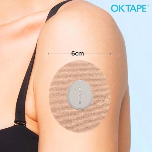 OK TAPE Adhesive Paches for Lib3/G7, Waterproof and Sweetproof Tape, Long Last and Latex Free,30pcs Beige