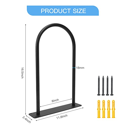 Wall Mount Medicine Ball Rack for 15-30 Inch Exercise Balls - Black - Variation of THIS listing