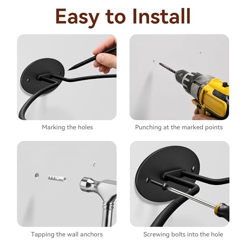 Josmimic Football Wall Mount Holder 1 Pack - Fits Official & Youth Balls