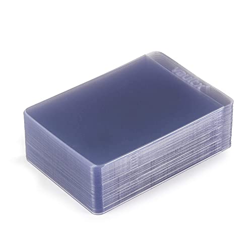 Vault X Semi Rigid Card Holders 50 Pack - Hard PVC Sleeves for Trading Cards