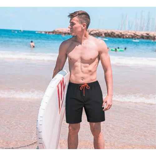 Mens Swim Trunks 7" Quick Dry Swim Shorts Swimsuit Swimming Trunks Swimwear with Pockets