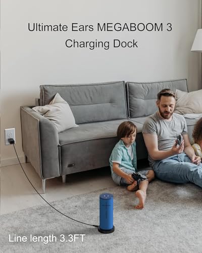 Charging Dock for Ultimate Ears Boom 3 Megaboom 3 Blast Megablast - Black