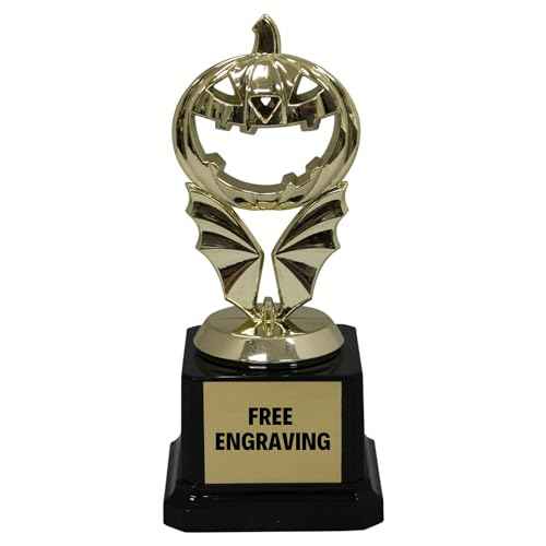 Trophy Outlet ? Best Halloween Costume Award Trophy ? Party Game Prize or Favor ? Multiple Spooky Designs ? Free Customizable Engraving