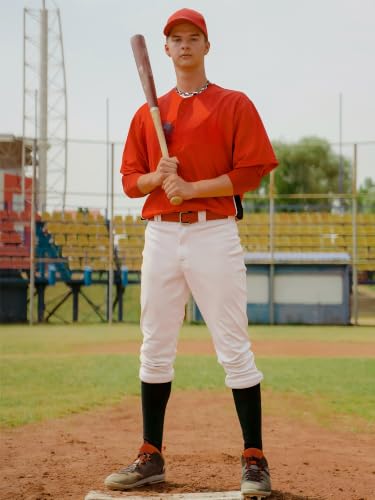 MTLEE Baseball Necklaces Bulk for Men, 18 Inch, Cute, Pack of 8
