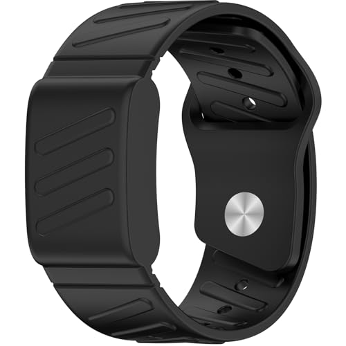 Black Silicone Fitness Watch Band for WHOOP 4.0/5.0 - Waterproof & Breathable
