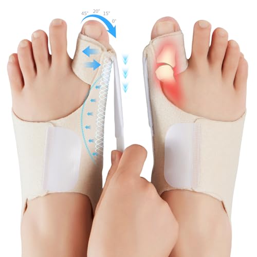 Bunion Corrector for Women Big Toe & Men ? Adjustable Bunion Splint with Gel Pad for Bunion Relief ? One Size Fits Most, 1 Pair