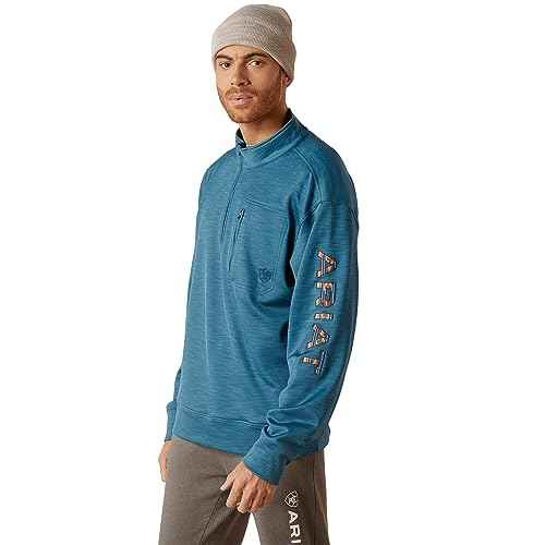 ARIAT Men's Team Logo 1/4 Zip Sweatshirt