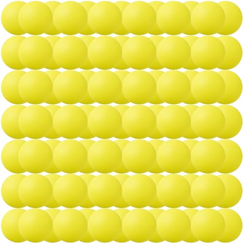 80pcs Yellow 40mm Plastic Ping Pong Balls for Beer Pong & Crafts