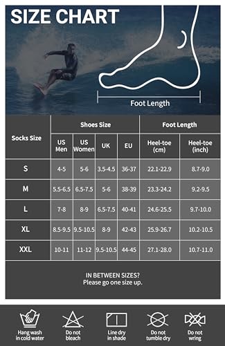 Blue 3mm Neoprene Diving Socks for Men Women Anti-Slip Thermal Wetsuit Socks