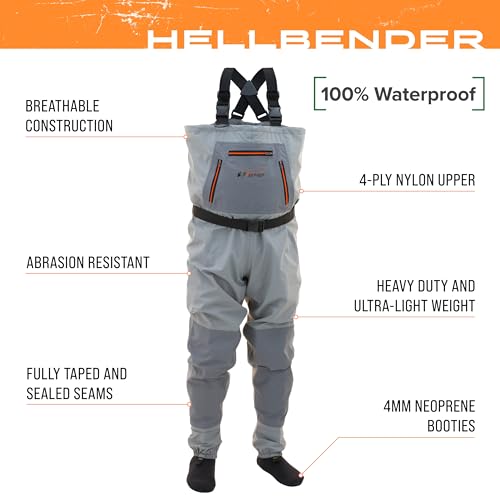 FROGG TOGGS Hellbender Breathable Waterproof Stockingfoot Fishing Chest Wader for Fishing